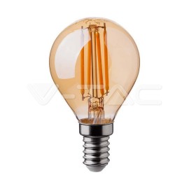 V-Tac LED žiarovka E14 P45 4W 2200K amber filament