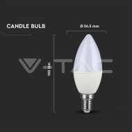 V-Tac LED žiarovka - E14 C37 2,9W 3000K - cena, porovnanie