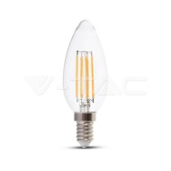 V-Tac LED žiarovka E14 4W 4000K filament - cena, porovnanie