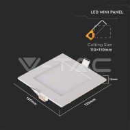 V-Tac LED panel 6W 6400K štvorcový - cena, porovnanie