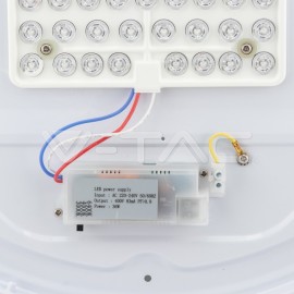 V-Tac LED svietidlo 36W kruhové 3v1 mliečny kryt