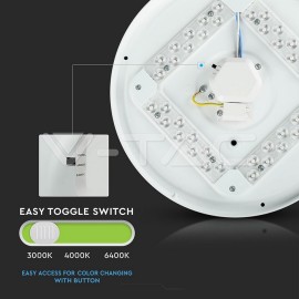 V-Tac LED svietidlo 18W kruhové 3v1 hviezdny kryt