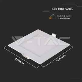 V-Tac LED panel 18W 4000K štvorcový