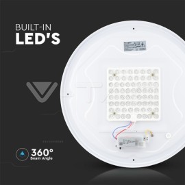 V-Tac LED svietidlo 24W kruhové 3v1 mliečny kryt