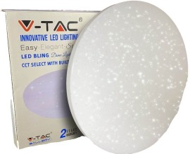 V-Tac LED svietidlo 24W hviezdny kryt teplá + denná + studená biela