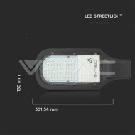 V-Tac PRO pouličné LED svietidlo - 30W 4000K SAMSUNG - cena, porovnanie