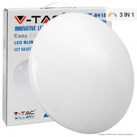 V-Tac LED svietidlo 18W hviezdny kryt 3v1 teplá + denná + studená biela