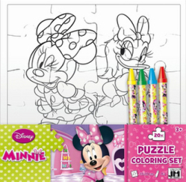 Puzzle vymaľovanky Minnie