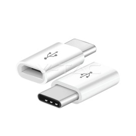V-Tac POWER redukcia z micro USB na USB-C biela