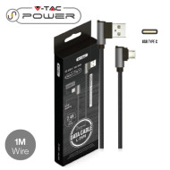 V-Tac POWER USB kábel USB-C 1m  L - cena, porovnanie
