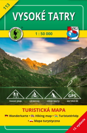 Vysoké Tatry 1:50 000 - turistická mapa 113