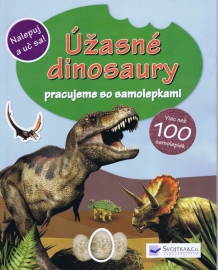 Úžasné dinosaury pracujeme so samolepkami