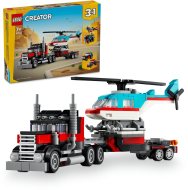 Lego Creator 31146 Nákladiak s plochou korbou a helikoptérou - cena, porovnanie