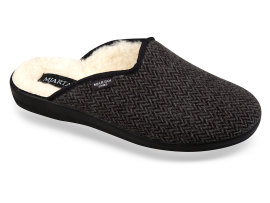 Mjartan Vlnené papuče - šedé vzorované