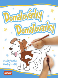 Domaľovanky pre deti - modrý zošit