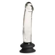 Kiotos Pleasure Crystals Glass Dildo Silicone Base 18cm - cena, porovnanie