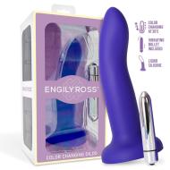 Engily Ross Dildox Vibrating Color Changing Liquid Silicone Dildo 17cm - cena, porovnanie