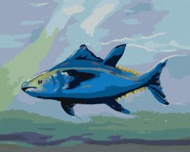 Zuty Ryby tuniak, 80x100cm plátno napnuté na rám