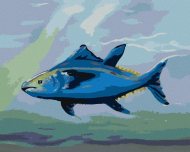 Zuty Ryby tuniak, 80x100cm plátno napnuté na rám - cena, porovnanie