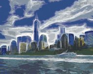 Zuty Abstraktné Manhattan, 80x100cm vypnuté plátno na rám - cena, porovnanie