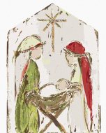 Zuty Betlehem Mária, Jozef a Ježiško II (Haley Bush), 80x100cm bez rámu a bez vypnutia plátna - cena, porovnanie