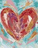 Zuty Červené srdce na zelenom pozadí II (Haley Bush), 80x100cm bez rámu a bez napnutia plátna - cena, porovnanie