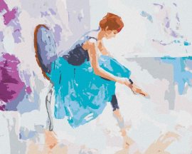 Zuty Dievča baletkou, 80x100cm plátno napnuté na rám
