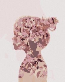 Zuty Dievča z kvetov, 80x100cm plátno napnuté na rám