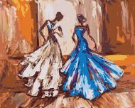 Zuty Dve ženy na plese, 80x100cm bez rámu a bez napnutia plátna - cena, porovnanie