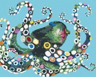 Zuty Farebná chobotnica, 80x100cm plátno napnuté na rám - cena, porovnanie