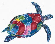 Zuty Farebná korytnačka, 80x100cm vypnuté plátno na rám - cena, porovnanie