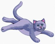 Zuty Fialová plyšová mačička (Sue Ellen Brown), 80x100cm bez rámu a bez napnutia plátna - cena, porovnanie