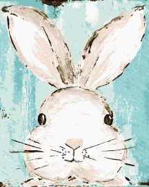 Zuty Hlava králika (Haley Bush), 80x100cm bez rámu a bez napnutia plátna