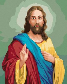 Zuty Ježiš Kristus, 80x100cm plátno napnuté na rám