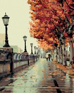 Zuty Maľovanie podľa čísel Jesenná prechádzka, 80x100cm bez rámu a bez napnutia plátna - cena, porovnanie