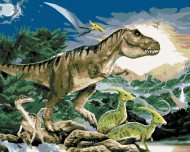 Zuty Maľovanie podľa čísel Tyrannosaurus kráľ dinosaurov (Howard Robinson), 80x100cm bez rámu a bez napnutia plátna - cena, porovnanie