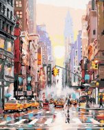 Zuty Maľovanie podľa čísel Ulica v New Yorku a žlté taxíky (Richard Macneil), 80x100cm bez rámu a bez napnutia plátna - cena, porovnanie