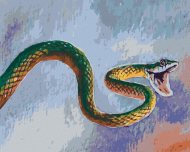 Zuty Maľovanie podľa čísel Zelený had, 80x100cm napnuté plátno na rám - cena, porovnanie