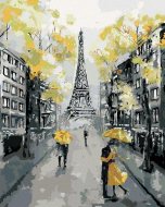 Zuty Maľovanie podľa čísel Žltý Paríž, 80x100cm bez rámu a bez napnutia plátna - cena, porovnanie