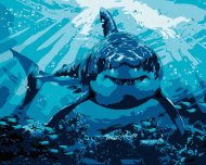 Zuty Maľovanie podľa čísel Žralok biely (Howard Robinson), 80x100cm napnuté plátno na rám - cena, porovnanie