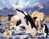 Zuty Maľovanie podľa čísel Zvieratá v polárnom kráľovstve (Howard Robinson), 80x100cm bez rámu a bez napnutia plátna - cena, porovnanie