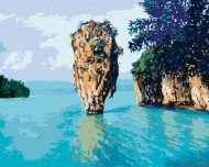 Zuty Malý lesný ostrovček na mori, 80x100cm bez rámu a bez napnutia plátna - cena, porovnanie