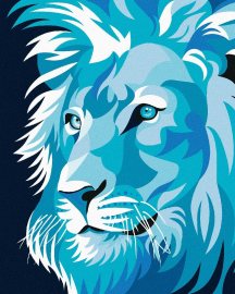 Zuty Modrý lev, 80x100cm plátno napnuté na rám