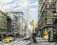 Zuty Pár na ulici v New Yorku, 80x100cm bez rámu a bez napnutia plátna - cena, porovnanie