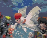 Zuty Ryba Červená čiapočka, 80x100cm plátno napnuté na rám - cena, porovnanie
