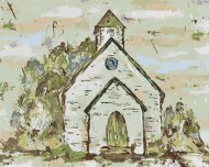 Zuty Kostol (Haley Bush), 40x50cm plátno napnuté na rám - cena, porovnanie