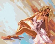 Zuty Krásna baletka, 40x50cm bez rámu a bez napnutia plátna - cena, porovnanie
