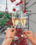 Zuty Maľovanie podľa čísel Šampanské v Paríži, 40x50cm napnuté plátno na rám - cena, porovnanie