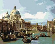 Zuty Maľovanie podľa čísel Vstup do Canal Grande v Benátkach (Canaletto), 40x50cm bez rámu a bez napnutia plátna - cena, porovnanie