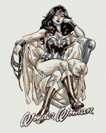 Zuty Wonder Woman čiernobiely plagát, 40x50cm vypnuté plátno na rám - cena, porovnanie
